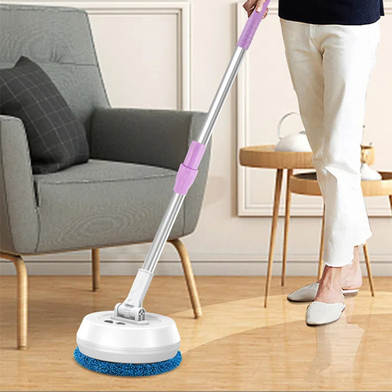 Vassoura Recarregável Sem Fio , Limpador Elétrico , Rotativa , Úmida E Seca , Adequada Para Janelas , Pisos , Tetos