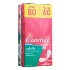 Protetor Diário Carefree Todo Dia sem Perfume 80 Unidades