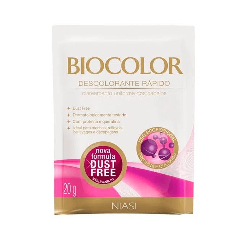 Pó Descolorante Biocolor Proteína e Queratina Sachê 20g em Oferta na Shopee