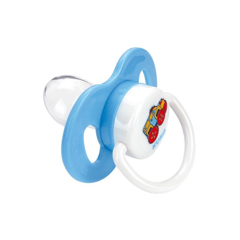 Chupeta Kuka +6 Meses Bico Ortodôntico Cor Azul 1 Unidade em Oferta na Shopee
