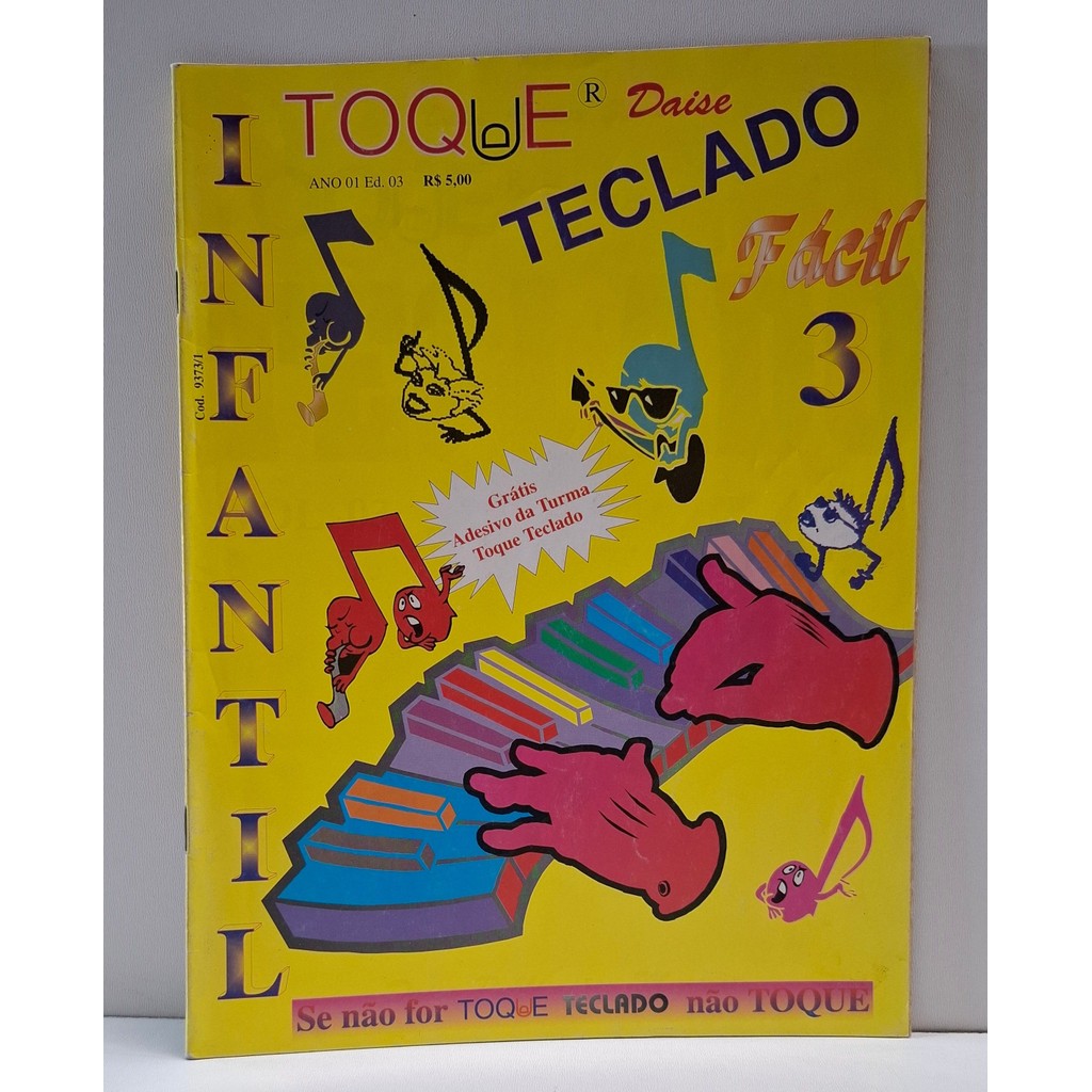 Revista Toque Teclado Fácil Infantil N° 3