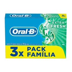 Kit Creme Dental Oral-B Escudo Extra Fresh 70g 3 Unidades