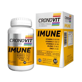 Suplemento Alimentar de Vitaminas e Minerais Cronovit Imune 30 Comprimidos em Oferta na Shopee