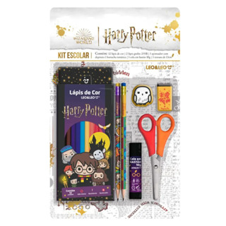 Kit Escolar Harry Potter Infantil Completo Lápis + Borracha + Apontador - Leo&Leo em Oferta na Shopee