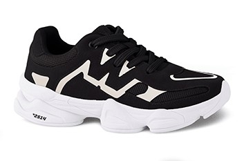 Tênis Infantil Unissex Fashion W2514 WorldColors Preto e Branco em Oferta na Shopee