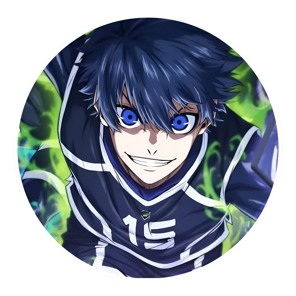 Painel Redondo 50x50 Com Elastico Anime Blue Lock Anime em Oferta na Shopee