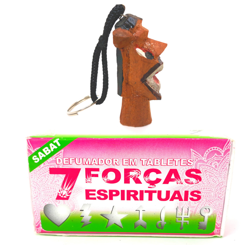 Defumador Espiritual 7 Forças Espirituais Tablete Defumação Limpeza Casa Lar Carranca Proteção Kit