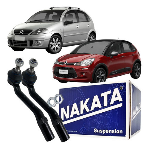Par Terminal Direção Nakata Citroen C3 2002 À 2013