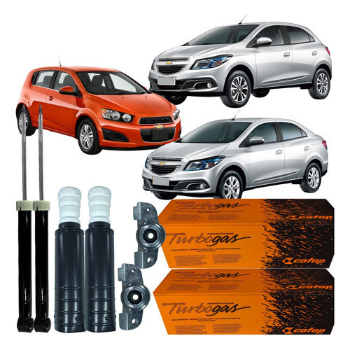 Par Amortecedor Traseiro Coxim Batente Gm Onix Prisma Sonic - Spare Parts and Accessories for Vehicles