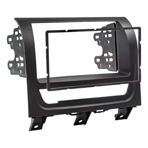 MOLDURA PARA CENTRAL MULTIMIDIA MP5 7 POL 2 DIN SIENA STRADA PALIO 2013 A 2019 PRETO OU CINZA