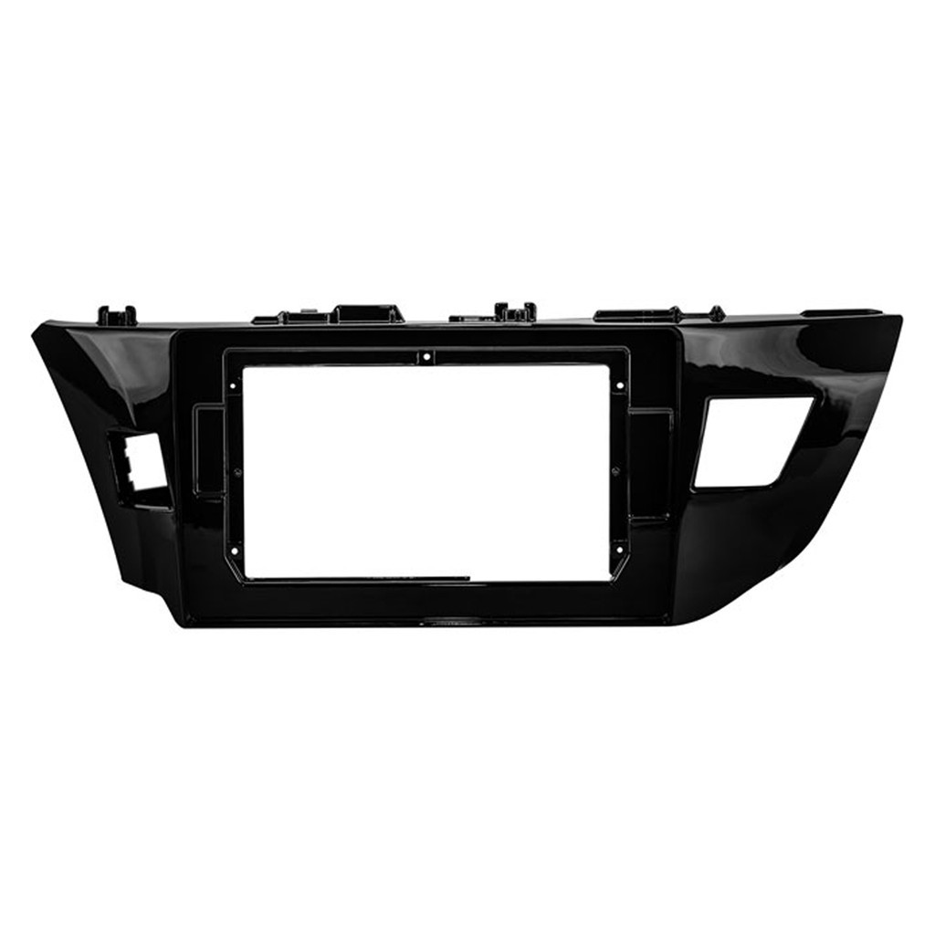 Moldura 10"Polegadas Multimídia Som Automotivo Black Piano Corolla GLI 2014 Até 2017