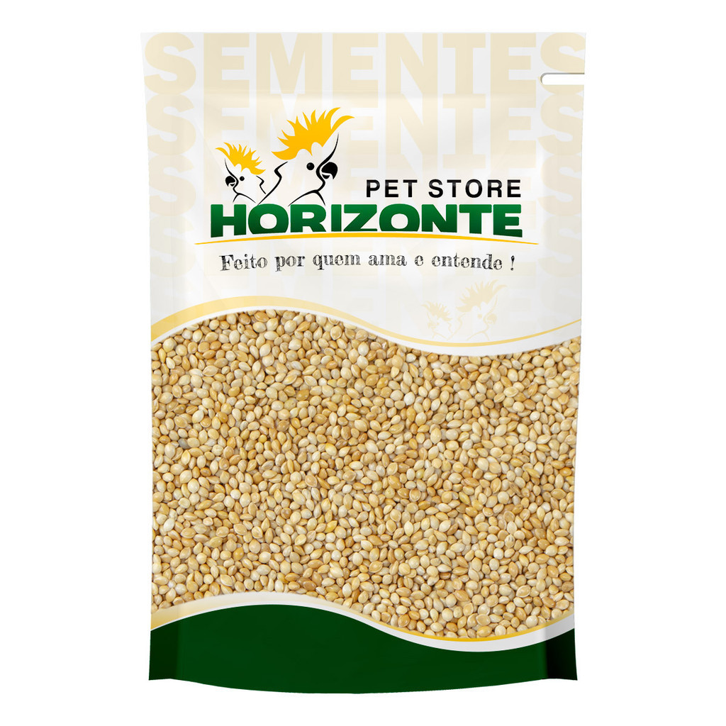 Semente Painço Comum Limpo Natural 1kg Tratar Alimentar Passarinho Curió Coleiro Canário Canarinho