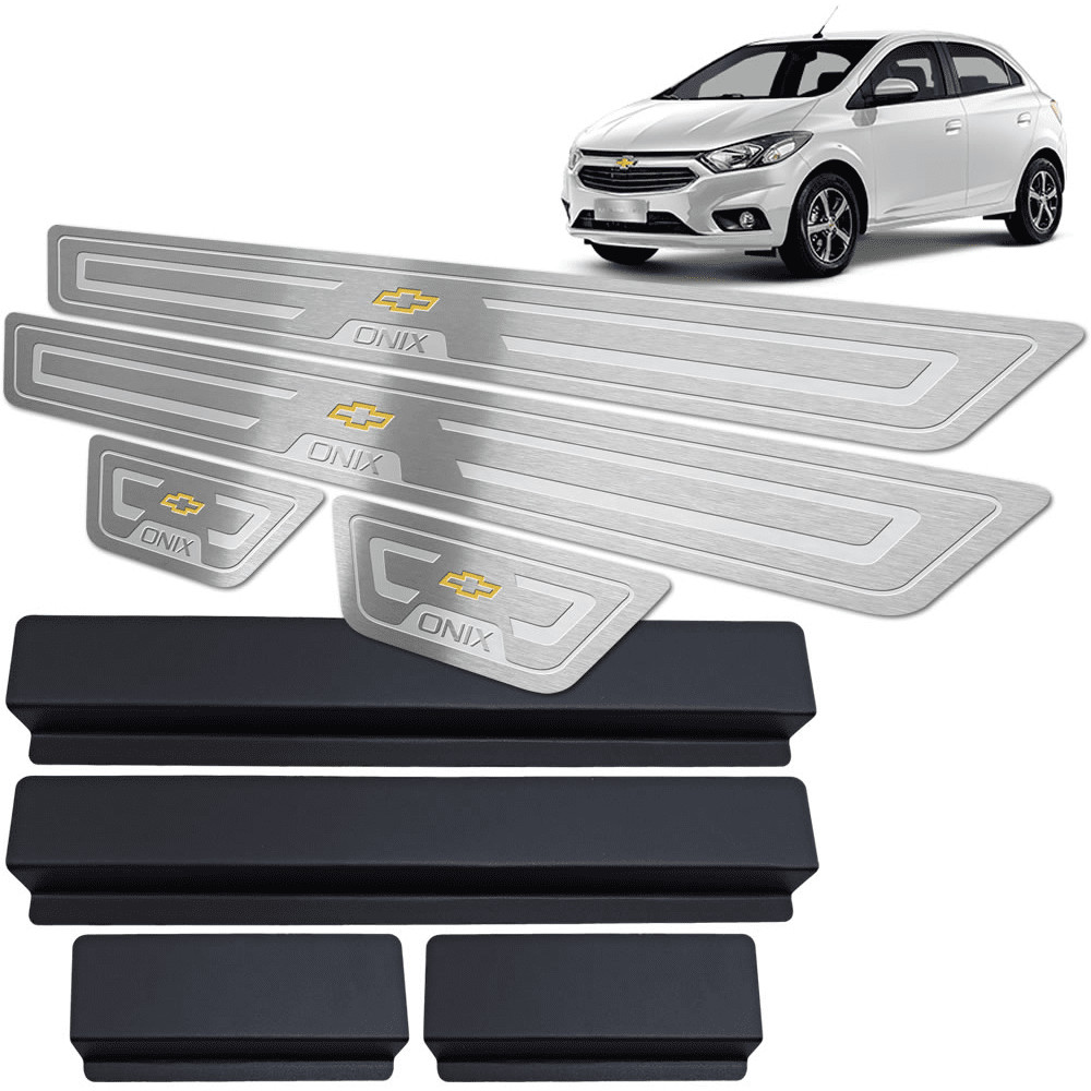 Soleira de Porta Onix 2013 até 2019 - Aço Inox em Oferta na Shopee