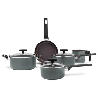 Jogo de Panelas Brinox Antiaderente Ceramic Life 5 Peças Preserve Cinza em Oferta na Shopee