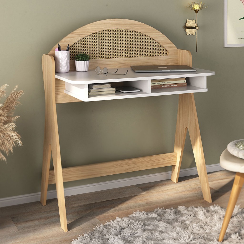 Mesa Escrivaninha Mali 100% Mdf em Oferta na Shopee