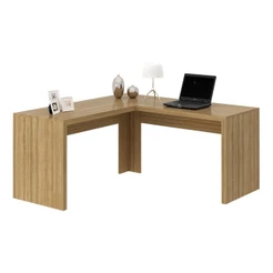 Escrivaninha/Mesa Escritório de Canto Multimóveis CR25024 Amendoa