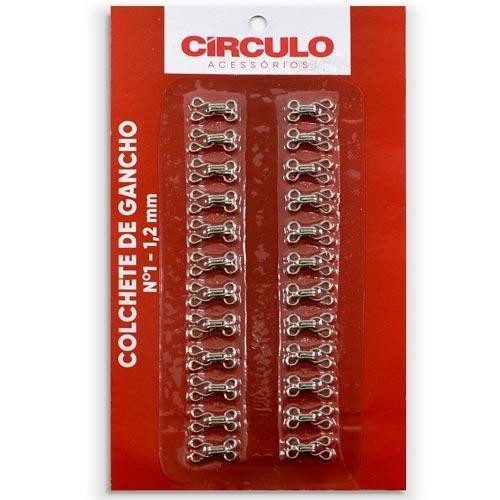 Colchete de Gancho Nº 01 com 24 Unidades - Círculo