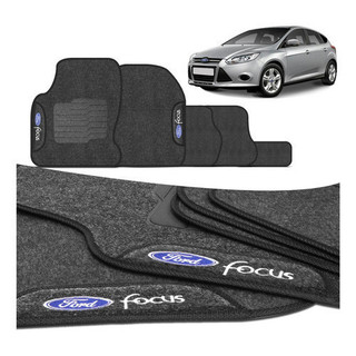 Jogo Tapete Carpete Bordado Ford Focus 2015 Grafite 5 Pçs em Oferta na Shopee