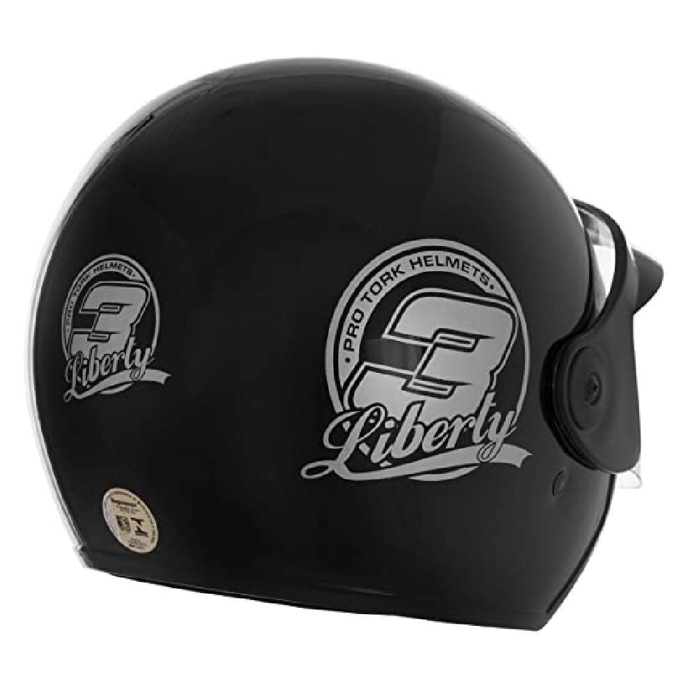 Detalhes do Capacete Moto Pro Tork Liberty Three Preto 58