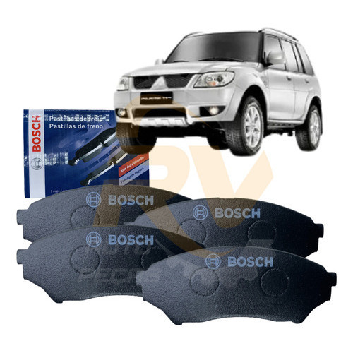 Kit Pastilha Freio Dianteira Bosh Pajero 2003 2004 2005 2006 2007 2008 2009 2010 2011 2012 2013 2014 em Oferta na Shopee