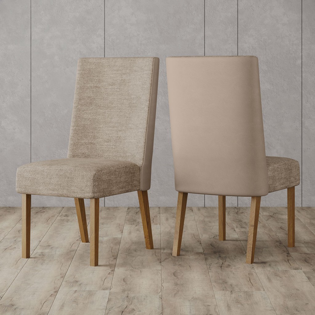 Cadeiras Kit 2 Cadeiras Anne Nature/Courano/Bege/Creme - Henn em Oferta na Shopee