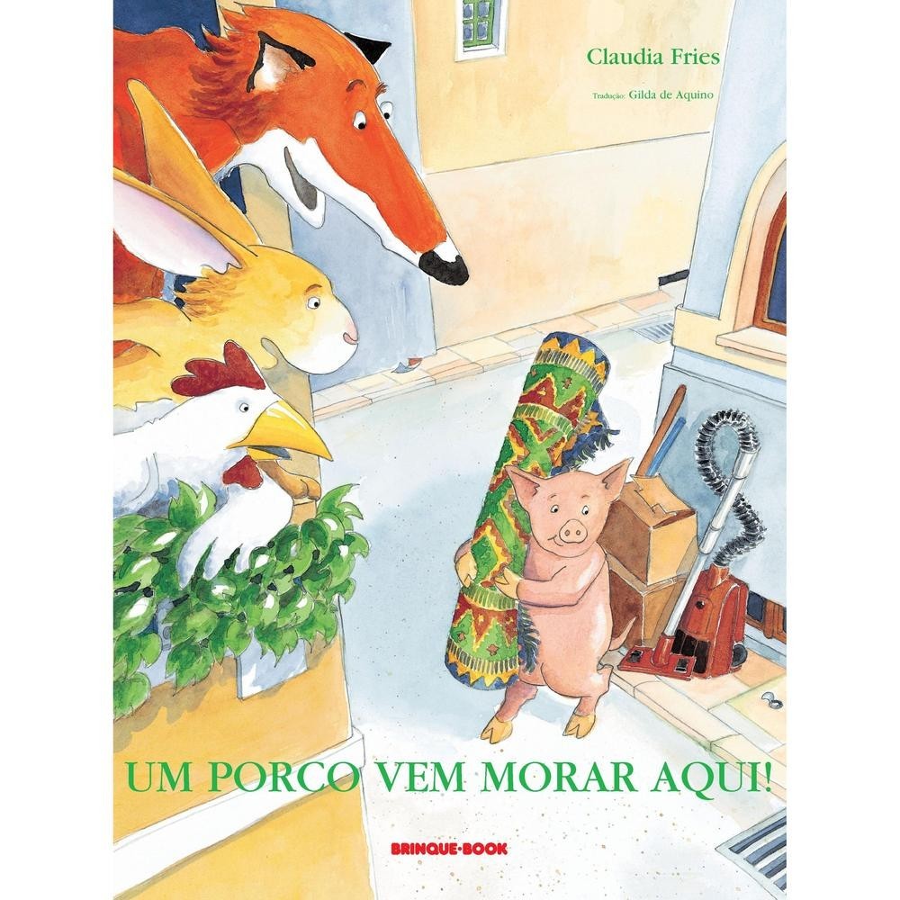 Um porco vem morar aqui! - Brinque-Book em Oferta na Shopee