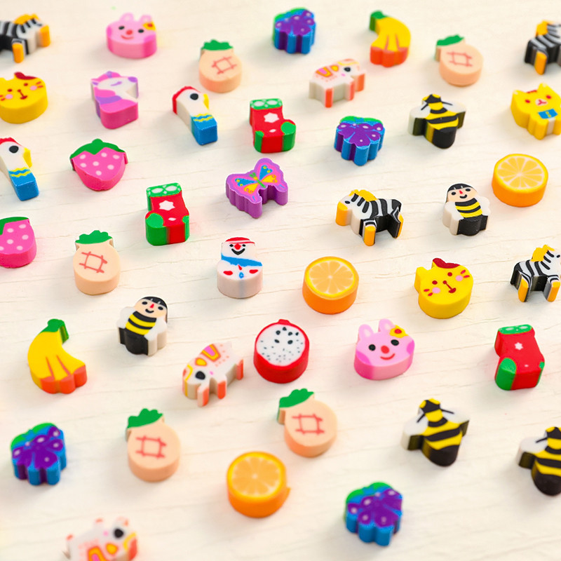 Mini Borracha Adorável Em Caixa De 50 Unidades Para Estudantes Criativos Da Escola Infantil