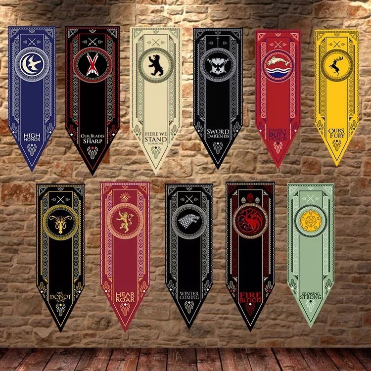 Game of Thrones Bandeira Targaryen Casa do Dragão Bandeira Cinema Decoração para casa Cenários Banners em Oferta na Shopee