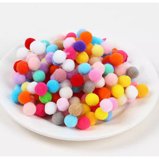 Promoção especial, 1000 pompons 10mm, 500 pompons 18mm ,480 pompons  25mm Várias cores disponíveis.(2)