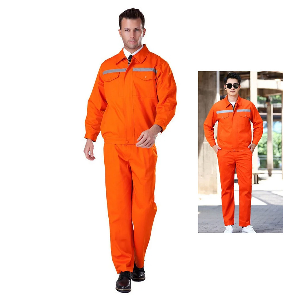 Conjunto Uniforme EPI Segurança Faixa Refletiva Obra Estrada Rodovia Mecanico Eletricista Profissional Trabalho Construtora Serviço