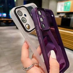 Para Samsung Galaxy A17 5G A15 A16 A55 A56 Alta Qualidade Colorido Claro Silicone Capa Proteção Da Lente Câmera