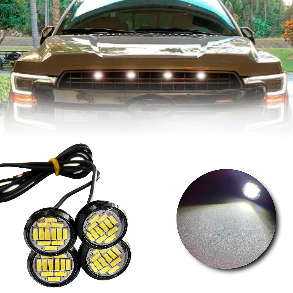 Luz De Grade em LED Super Branca Para Camionetes Carros Pick ups