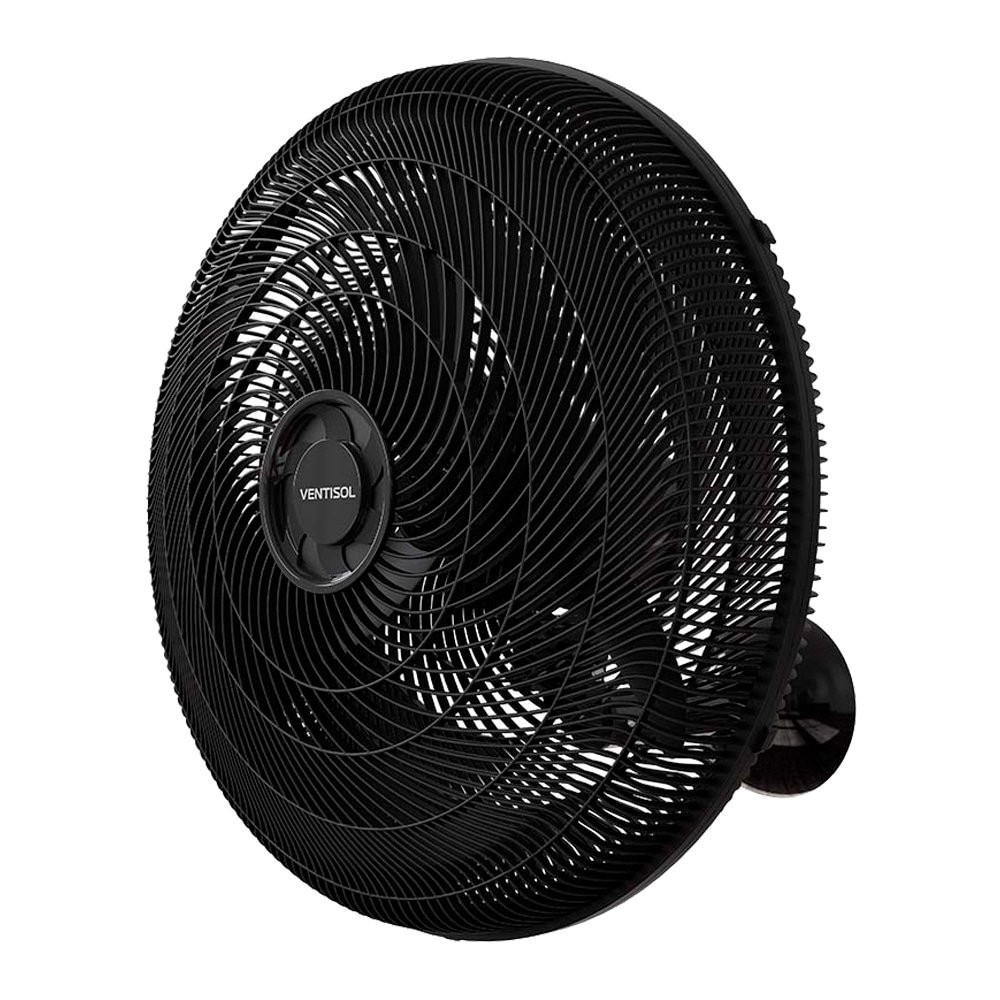 Ventilador de Parede Ventisol 50cm New | Controle de Velocidades, 3 Pás, Preto - Home Appliances