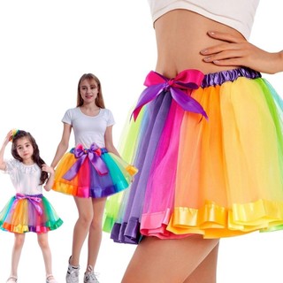 Saia Tule Tutu Colorida com Laço Carnaval Bloquinho Frevo Festas Fantasias Feminina Aniversários em Oferta na Shopee