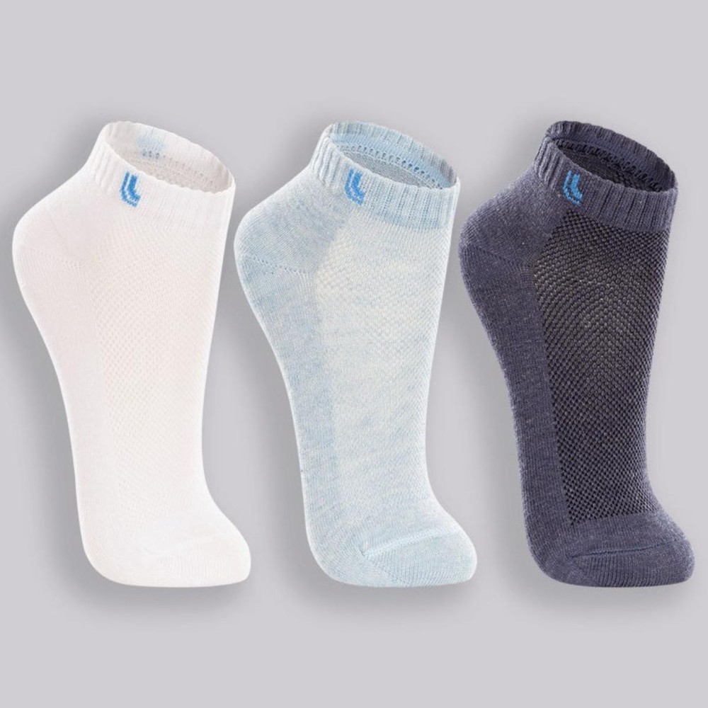 Kit Meia Infantil Lupo Básico Cano Baixo 3 Pares - Marinho e Branco em Oferta na Shopee