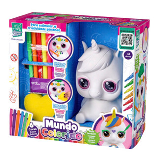 Brinquedo Cofre Mundo Colorido Unicórnio Para Pintar Cor Branco em Oferta na Shopee
