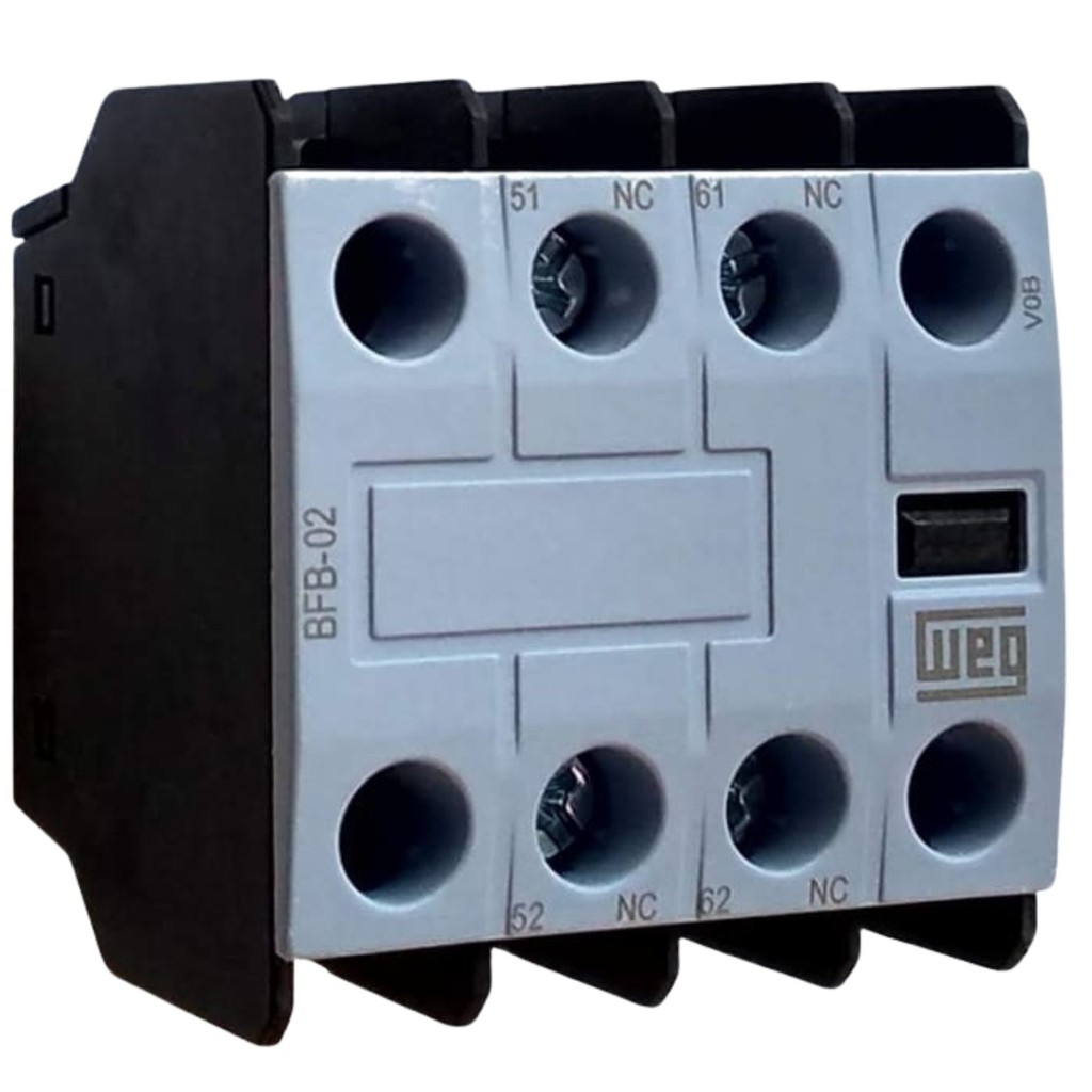 Bloco De Contato Weg Auxiliar Frontal Bfb-02 2nf