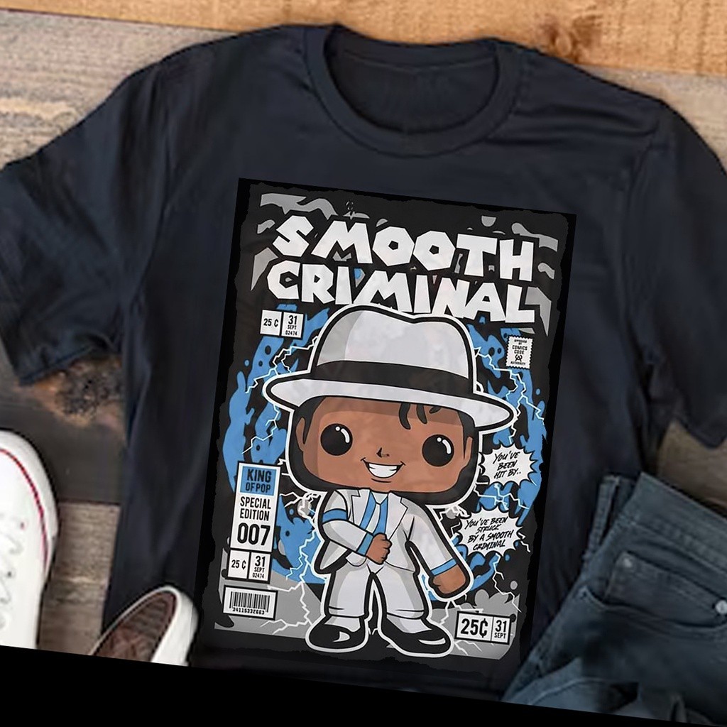 Camiseta Michael Jackson Camiseta Rock Funko Pop Camisa top maligu