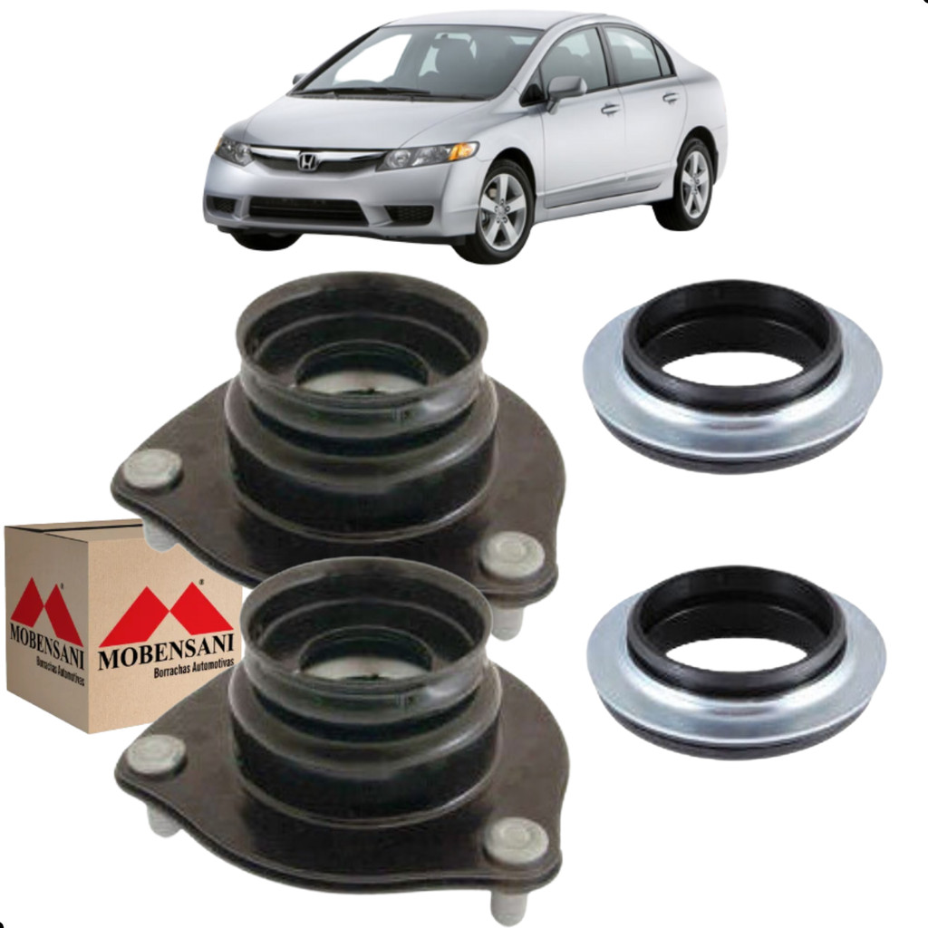 Par Coxim do Amortecedor C/ Rol Mobensani Civic 2007 até 2011