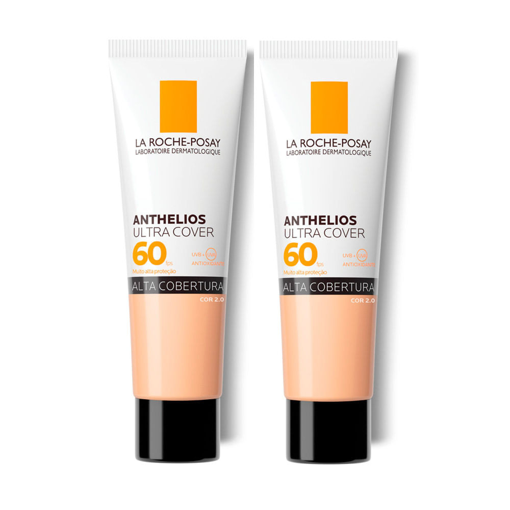 Kit 2 Protetor Solar Anthelios Ultra Cover FPS 60 Cor 2.0 30g em Oferta na Shopee