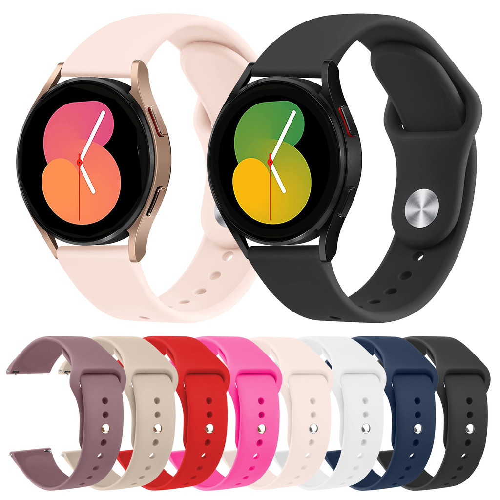 Pulseira 20mm Silicone para Smartwatch Samsung Galaxy Watch Active 2 / Amazfit Bip GTS 4/3/2 mini em Oferta na Shopee