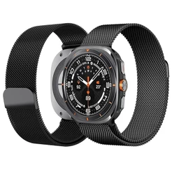 Pulseira de Aços Inoxidáveis para Samsung Galaxy Watch Ultra 2 /Ultra 47mm