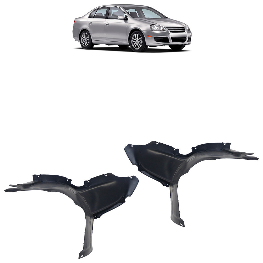 Par Parabarro Dianteiro Frontal Jetta 2006 2007 2008 2009 2010 Preto Sem grampos Presilhas em Oferta na Shopee