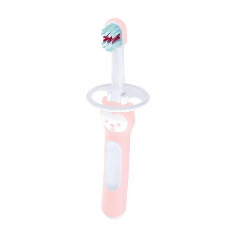 Escova Dental Infantil MAM Baby's Brush Rosa +6 Meses 1 Unidade em Oferta na Shopee