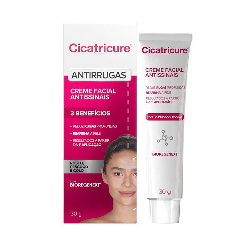 Creme Facial Antissinais Cicatricure Antirrugas 30g em Oferta na Shopee