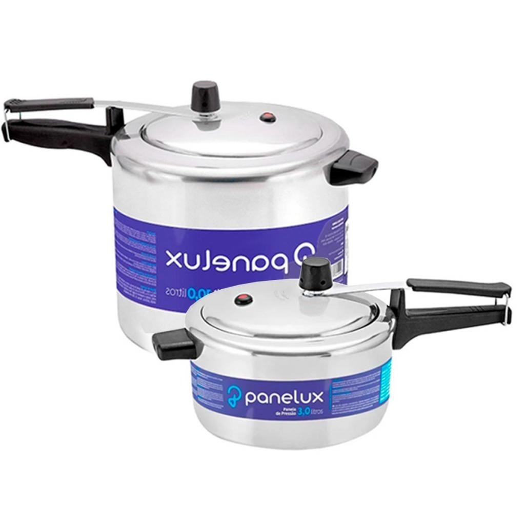 Kit 2 Panelas De Pressão 3,0 e 10 Lt Polida Classic Panelux - Home & Living