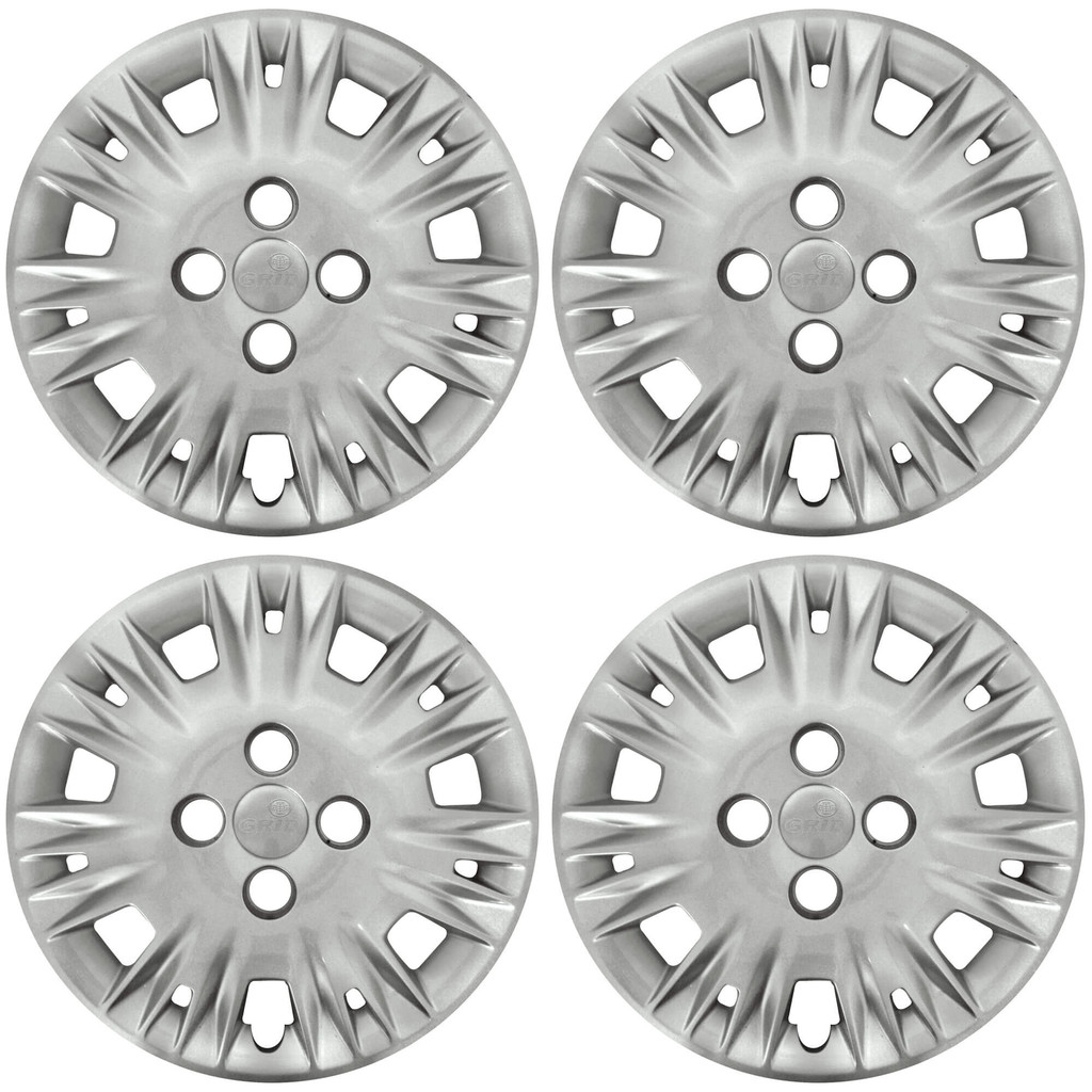Calota Aro 15" cor Prata Modelo New Fiesta 2014/17 (Jogo c/ 4 Calotas) Grid - 123CP-PTA-E em Oferta na Shopee