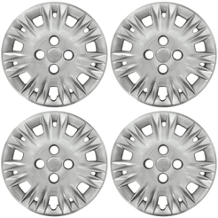 Calota Aro 15" cor Prata Modelo New Fiesta 2014/17 (Jogo c/ 4 Calotas) Grid - 123CP-PTA-E