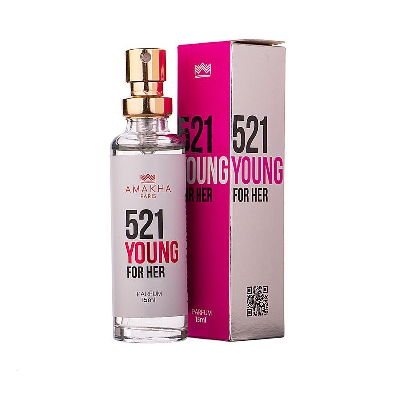 Deo Colônia Feminino 521 Young for Her 15ml - Amakha Paris em Oferta na Shopee