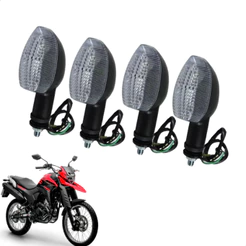 Pisca Seta Moto Para Fazer Lander Lente Cristal Kit Com 4 Unidades